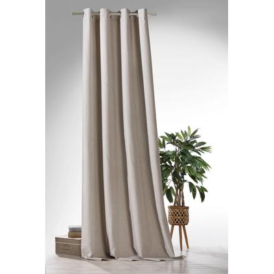 Verdunkelungsvorhang WECKBRODT "Blackout" Gr. 1, beige, B:135cm H:245cm, Polyester, Gardinen, Thermo, blickdicht, Kälte-, Wärmeisolierend, Schalldämmend, Store