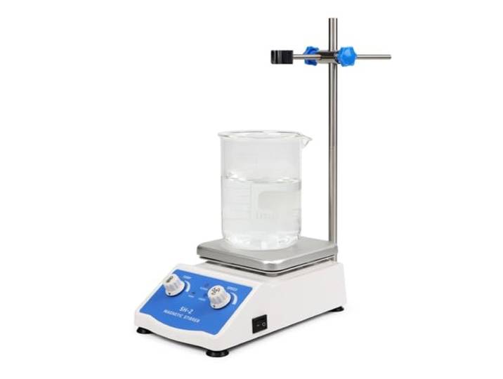 Shaker-Oszillator Heizung Magnetrührer Digitalanzeige Thermostatrührer Labor-Heizplatte Magnetmischer Einstellbare Geschwindigkeit 1600 U/min
