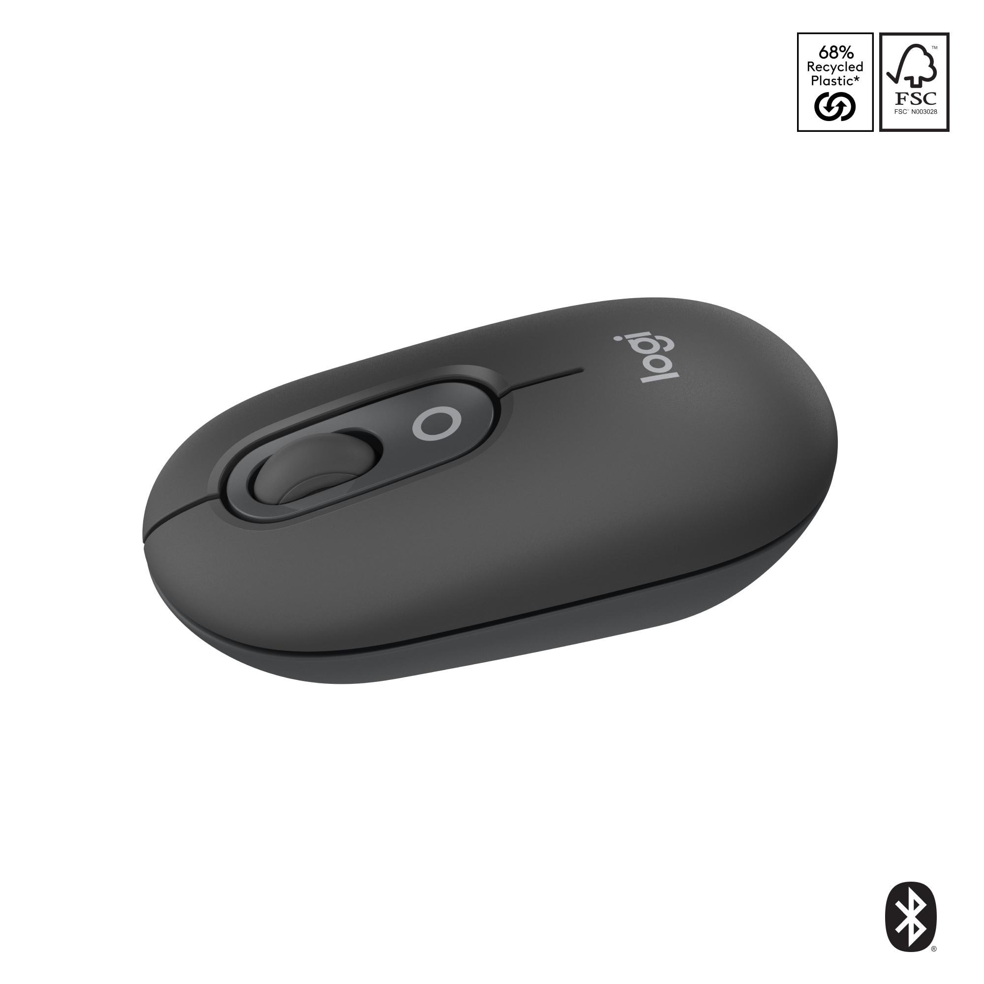 Logitech POP Icon Mouse Maus Anthrazit kabellos (Logi Bolt) für Links- & Rechtshänder