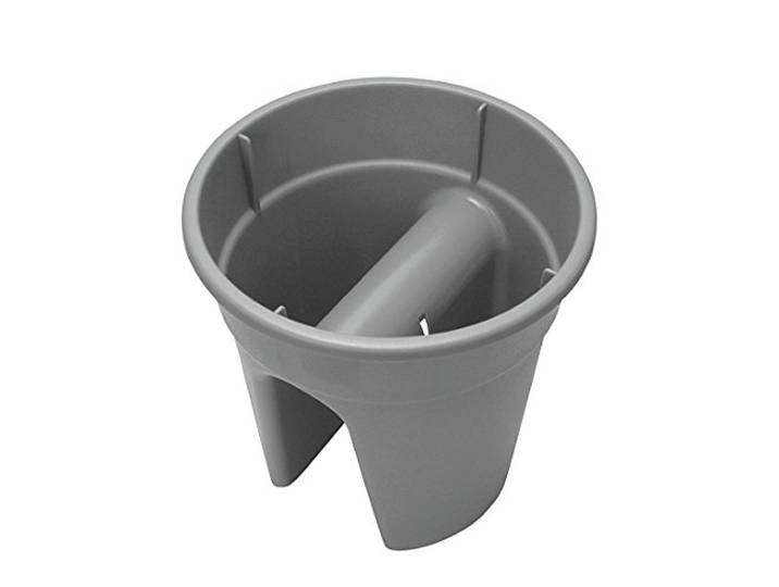 KHW 34132 Blumentopf Flowerclip, 3-er Set, grau