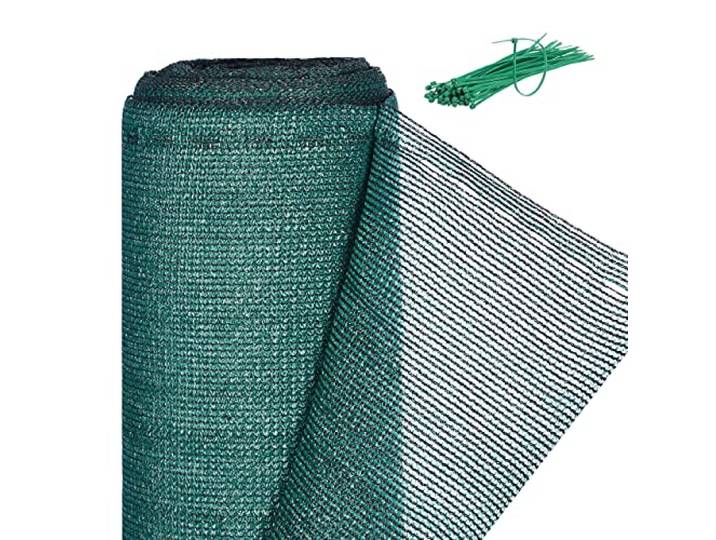 Relaxdays\, vert Brise-vue\, Paravent pour les clôtures et rambardes\, Tissu HDPE\, Anti-UV\, 1 x 50 mètres\, Meter