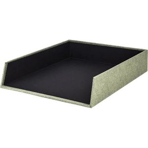 Rössler-Papier Briefablage 1335452670, S.O.H.O. A4, sage, stapelbar, Pappe, 4 Stück