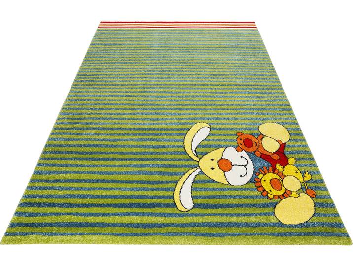 Kinderteppich SIGIKID Semmel Bunny Gr. 1, grün, B:80cm H:13mm L:150cm, Kunstfaser, Teppiche, Kinderteppich