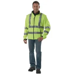 Prevent,  Warnschutz-Softshelljacke Grösse XXL gelb (XXL)