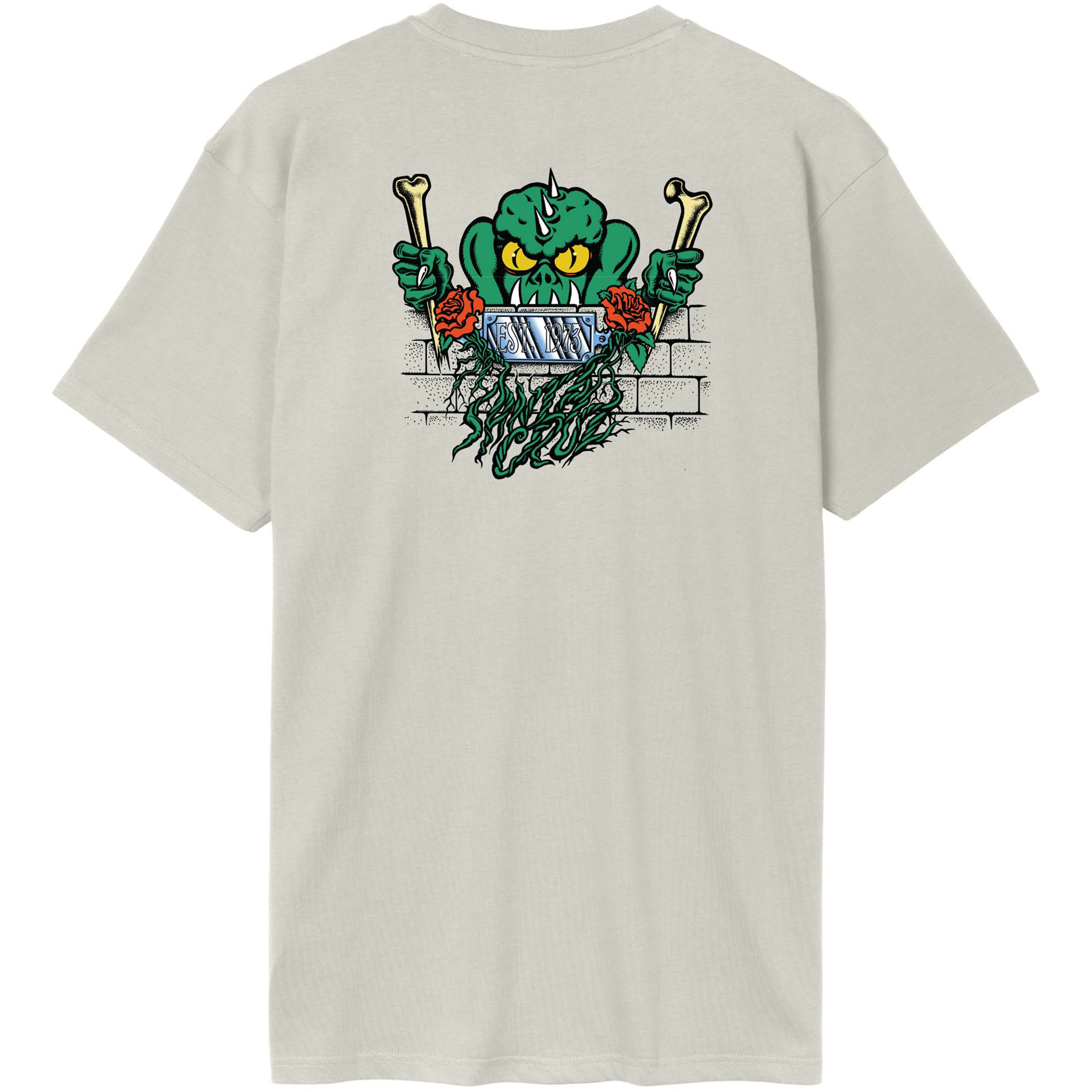 Santa Cruz Rankine Monster Herren T-Shirts grau Größe M Hautfreundlich