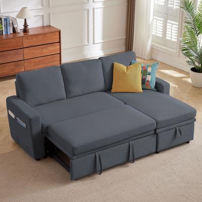 Jarenie "78.94"" Pin Striped Fabric Sleeper Sofa"