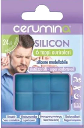 PIETRASANTA PHARMA SpA Pietrasanta Cerumina Silicon Tappi Auricolari, 6 Pezzi