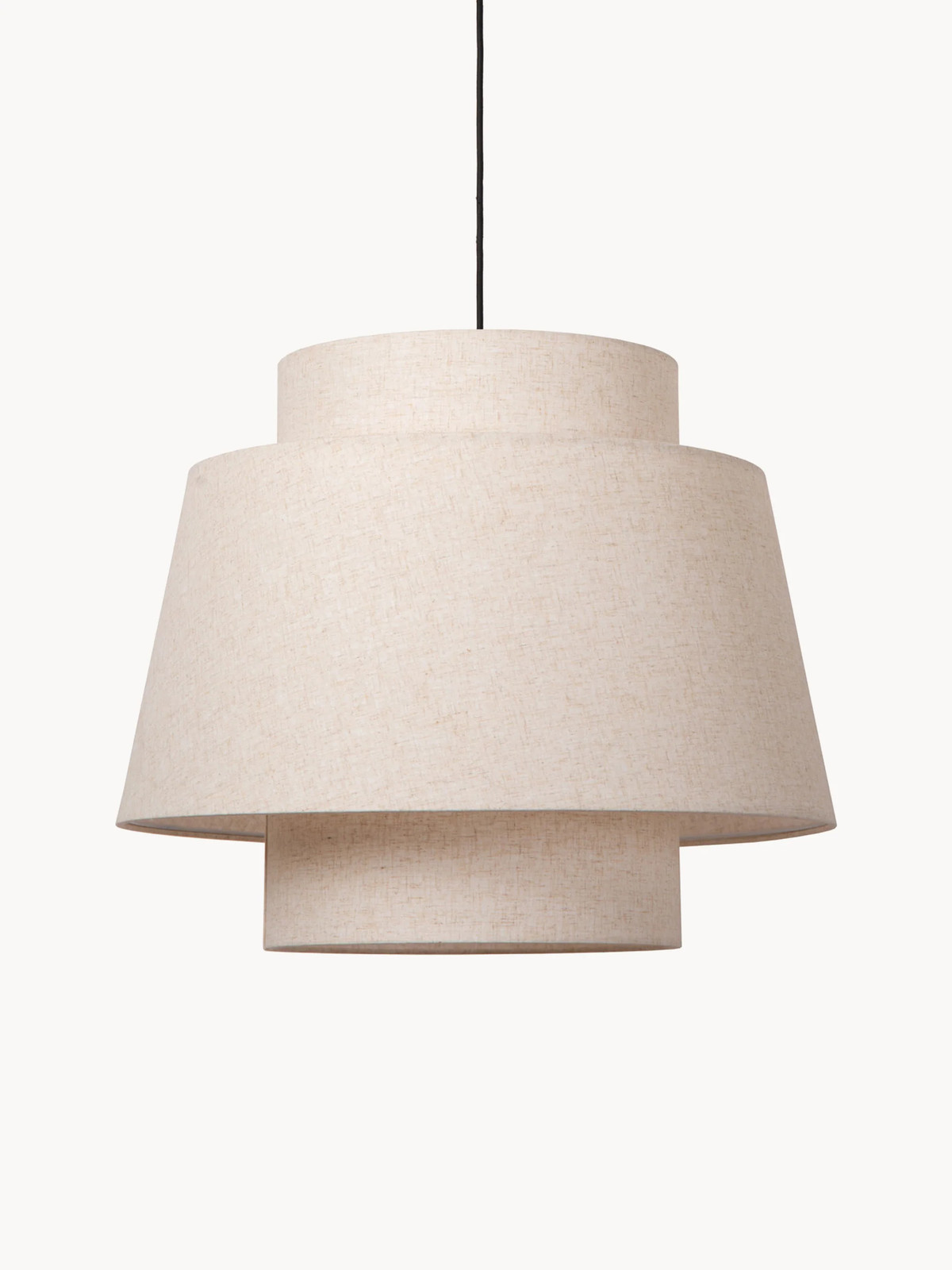 Lucide Tribute Hanglamp Beige met Textiel - Ø 60 cm