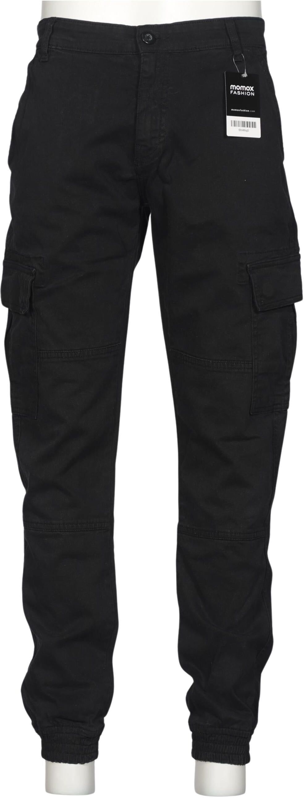 Urban Classics Herren Stoffhose, Schwarz, Gr. W34, Baumwolle / Elasthan - Second Hand