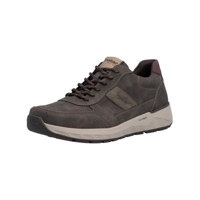 Sneaker RIEKER "Rieker Sneaker Lederimitat", Herren, Gr. 43, grau, Lederimitat, Schuhe Sneaker