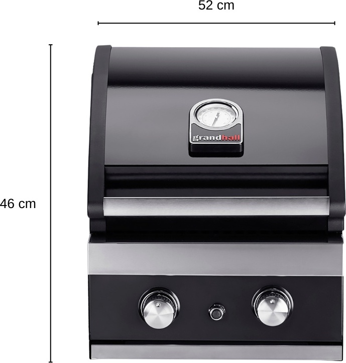 Grandhall Gasgrill ClassicG2 Einbau Grill Gas Garten Gartenkamin Kamin 8,5 kW