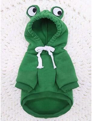 Friendly Fresh Finds Cozy Frog Hoodie For Small & Medium Dogs Fun & Stylish Pet Sweater green s