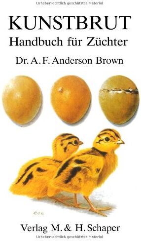 Brown, Dr. A. F. Anderson - Kunstbrut: Handbuch für Züchter - Preis vom 30.09.2026 22:30:23 h