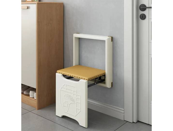 Tabouret pliant mural multifonctionnel, banc à langer Invisible pour salon, couloir, salle de bain, rangement