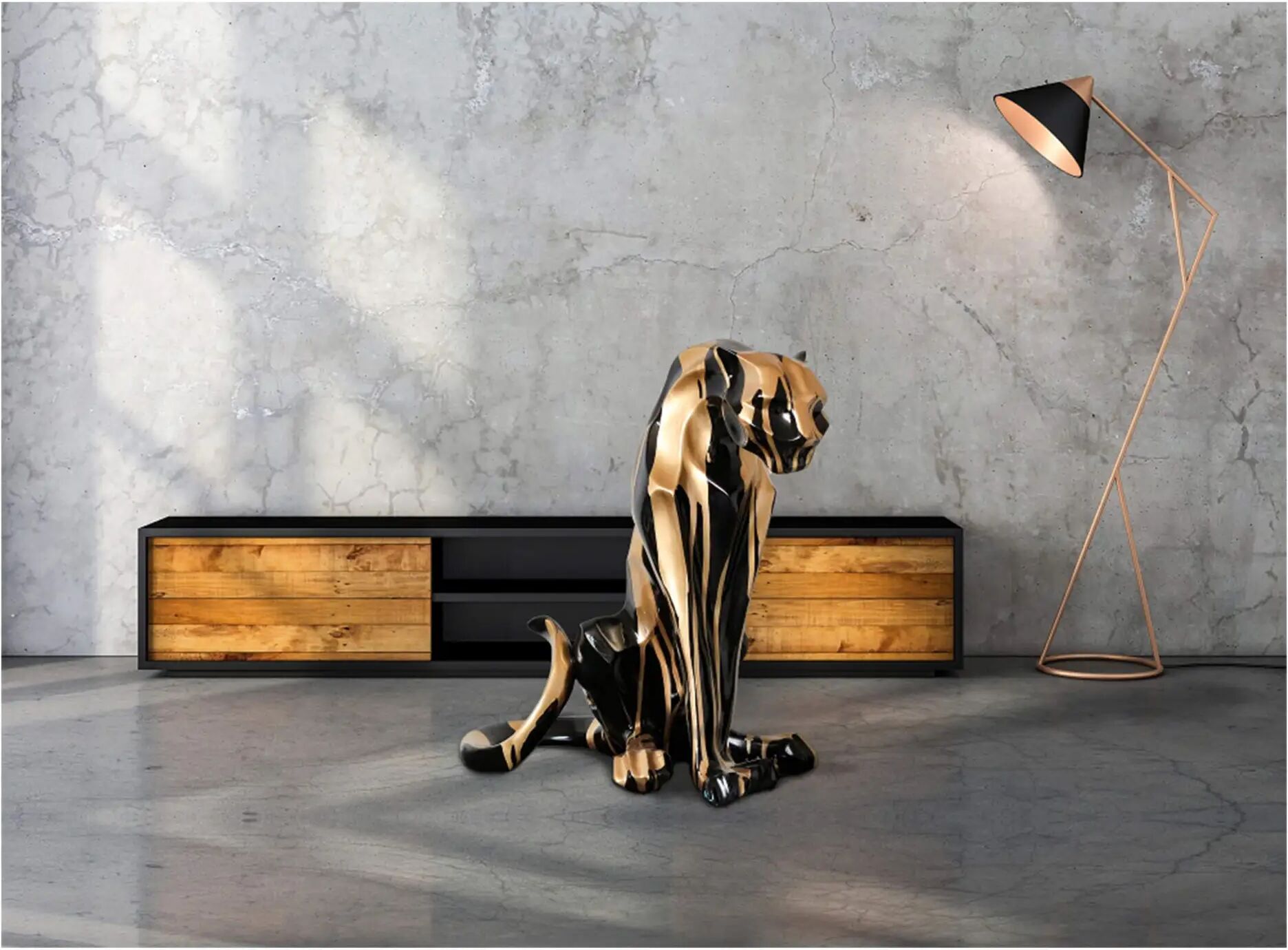 image LAND Sitzender Panther