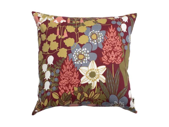 Almedahls Taie d oreiller Skogen 47x47 cm Bordeaux'