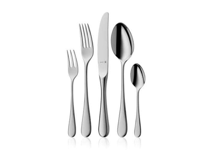 WMF Kent Plus Edelstahl Besteck Set 6 Personen, Essbesteck Set 30 teilig, Hohlheftmesser, Cromargan protect poliert, kratzbeständig, spülmaschinenfest
