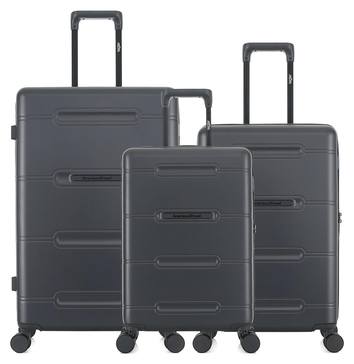 AMERICAN TRAVEL - 3ER-SET - CLEVELAND-Koffer in Groß-, Wochenend- und Handgepäckgröße