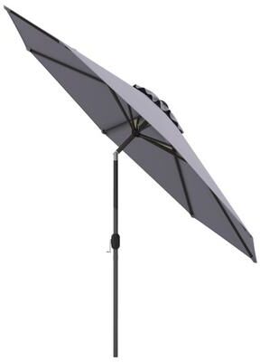 Costway 10 Feet Outdoor Patio Umbrella with Tilt Adjustment and Crank-Gray
