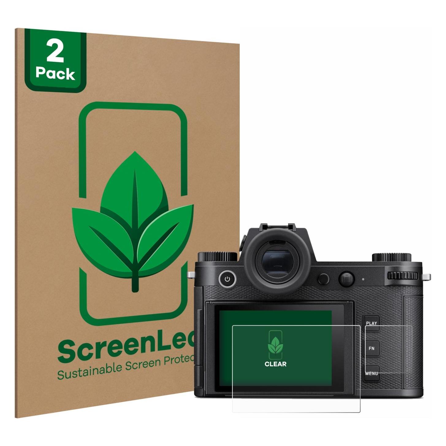 ScreenLeaf Schutzfolie für Leica SL3 / SL3-S (Display + Schulterdisplay) Displayschutz Display Schutz Folie (6153754)