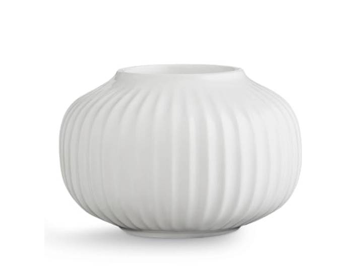 Kähler Photophore Ø10 cm Hammershøi design danois fait main\, blanc