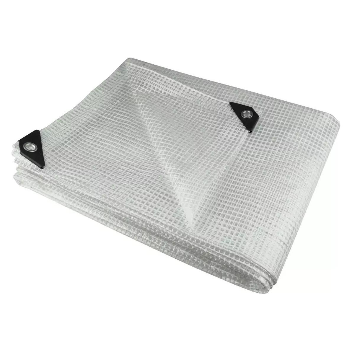 Dedra Planen 4x5m, 100g/m² transparent, verstärkt N09045 (5 x 4 m) (N09045)