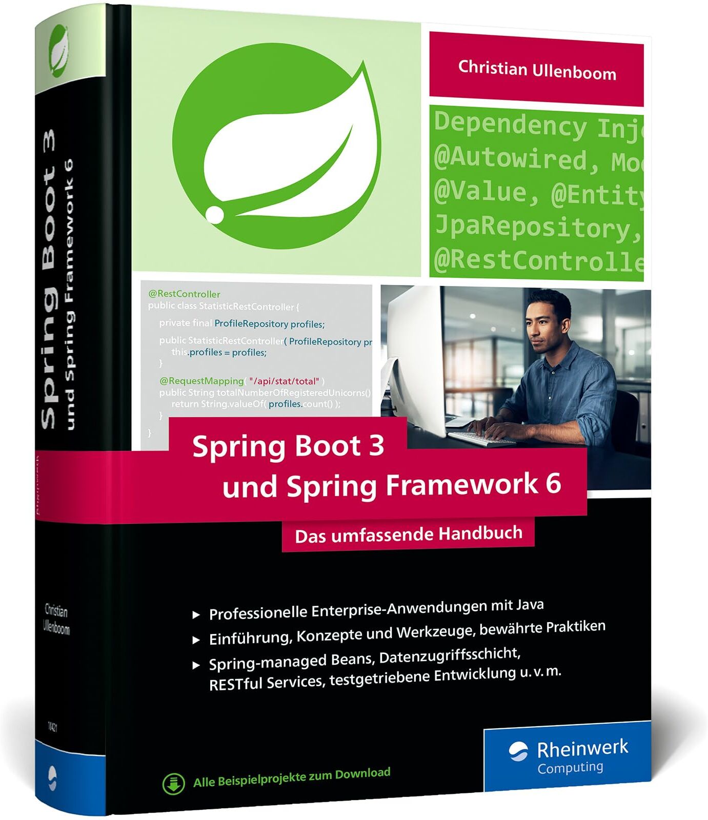 Christian Ullenboom - Spring Boot 3 und Spring Framework 6: Das umfassende Handbuch zur modernen Softwareentwicklung mit Java – Einführung, Praxistipps, Design und Patterns – Ausgabe 2025 - Preis vom 30.09.2026 22:30:23 h