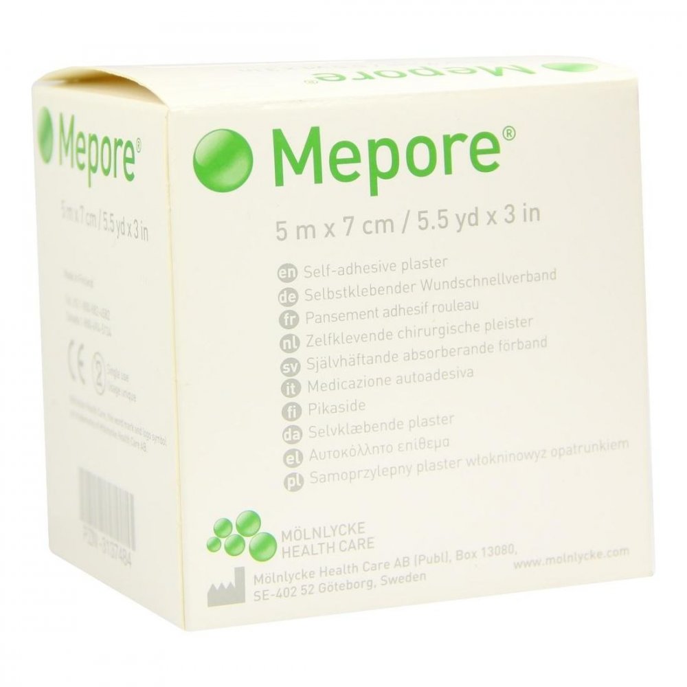 Mölnlycke Health Care GmbH Mepore Wundverband 5mx7 cm unsteril 03137484
