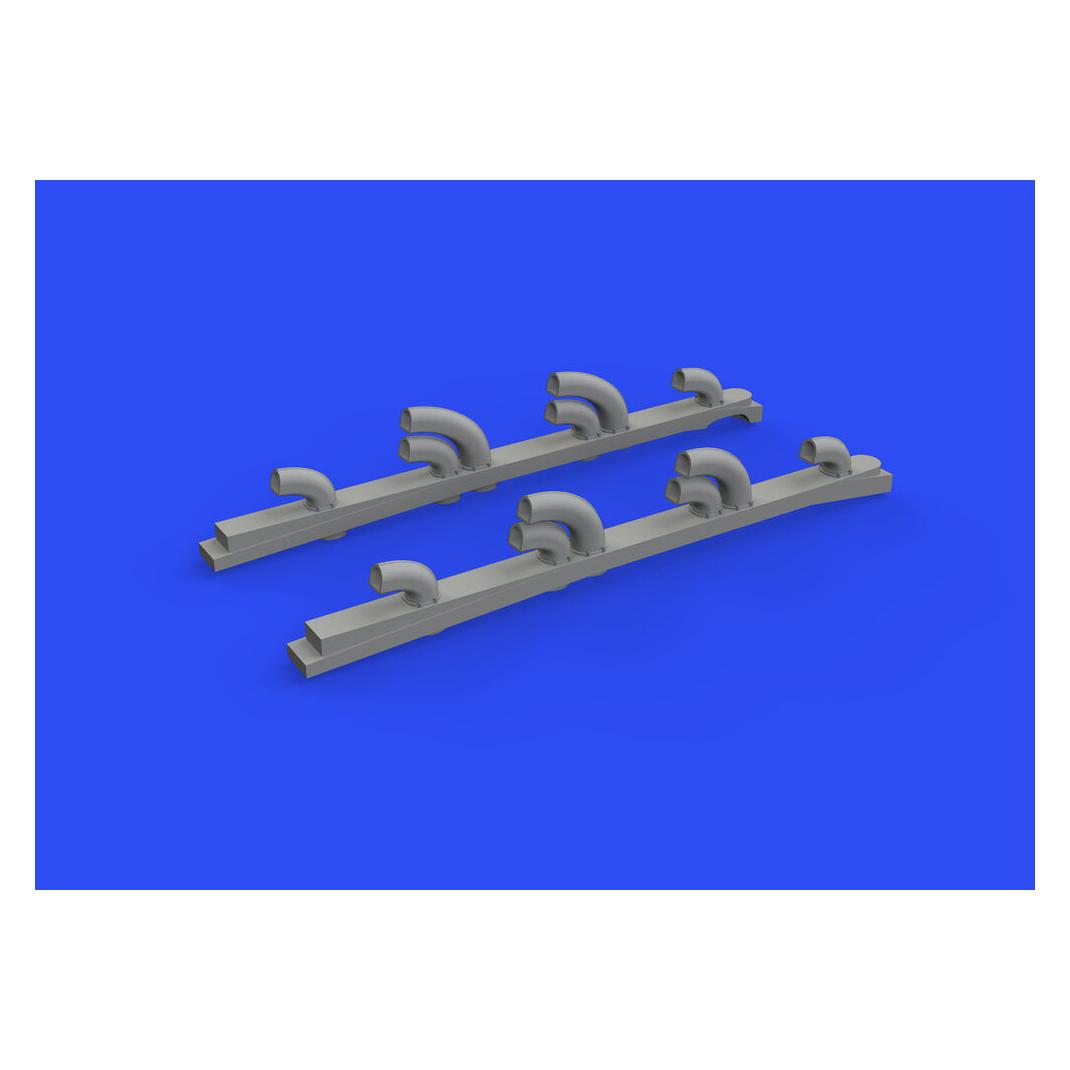 Eduard Yak-9T exhaust stacks PRINT for ICM (632182)