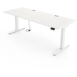Yaasa Desk Expert, Weiß, 200x80 cm - Höhenverstellbarer Schreibtisch