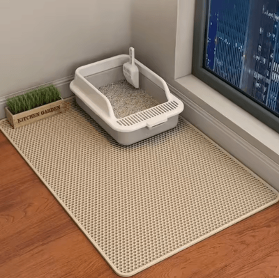 Inspire Picks Large Waterproof Double Layer Cat Litter Trapping Mat yellow 30x30cm