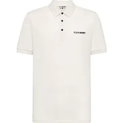 PLEIN SPORT Kurzarm-Poloshirt, Größe XL in Weiß 01