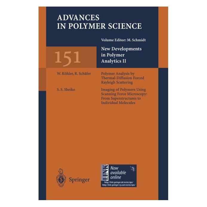 Springer New Developments in Polymer Analytics II (Englisch, Softcover, Manfred Schmidt) (55533415)