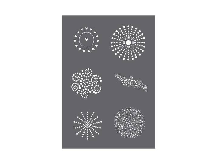 Rayher Siebdruck-Schablone Dots A5 1 Schablone + 1 Rakel