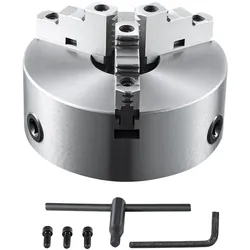 VEVOR Drehbankfutter K11-250 250mm Dreibackenfutter HT300-Material 3 Backenfutter Spannbereich 6–250mm 3-Backen, 20Cr, ≥53HRC φ80mm Bohrung Spannfutter Drechselbank Selbstzentrierend