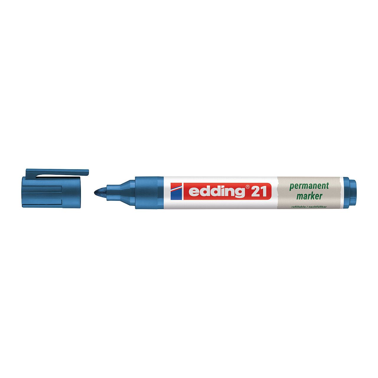 edding 21 EcoLine Permanentmarker blau 1,5 - 3,0 mm, 10 St.