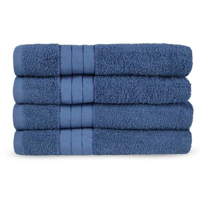 Handtücher EMOTION "Uni", blau (denim), B:50cm L:100cm, Frottee, Obermaterial: 100% Baumwolle, Handtücher, Baumwolle, Walkfrottee, Bordüre, 500 GSM, Einfarbig, ohne Aufhängung