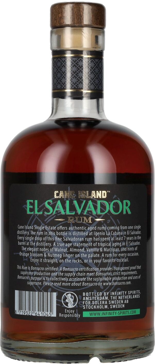 Cane Island Rum Cane Island EL SALVADOR 7 Years Old Single Estate Rum 43% Vol. 0,7l