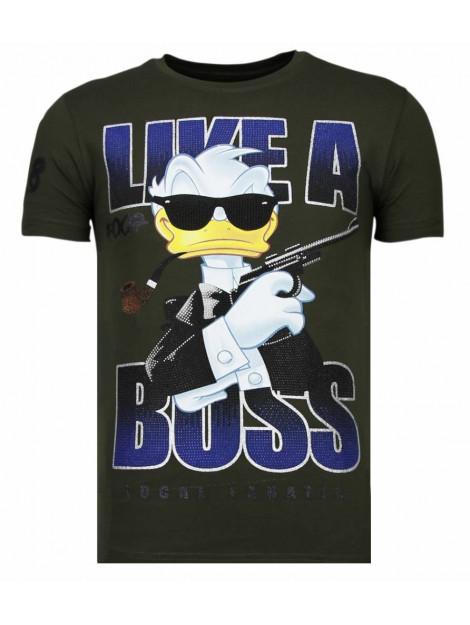 Local Fanatic Like a boss rhinestone t-shirt