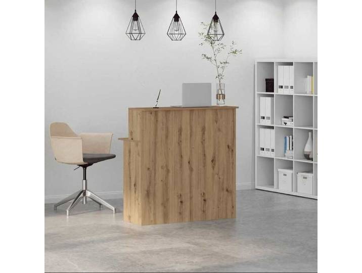 Elégant Bureau réception - chêne artisanal - 100x50x103 5cm - bois ingénierie - Table Gaming Bureau Domicile &4404789