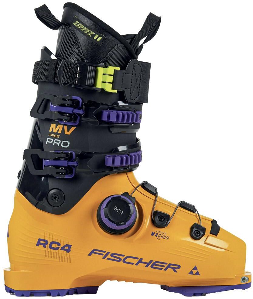 Fischer  - Rc4 Free Pro Mv Vac Boa Gw Mango Carbon - 28.5 - Chaussures de Ski