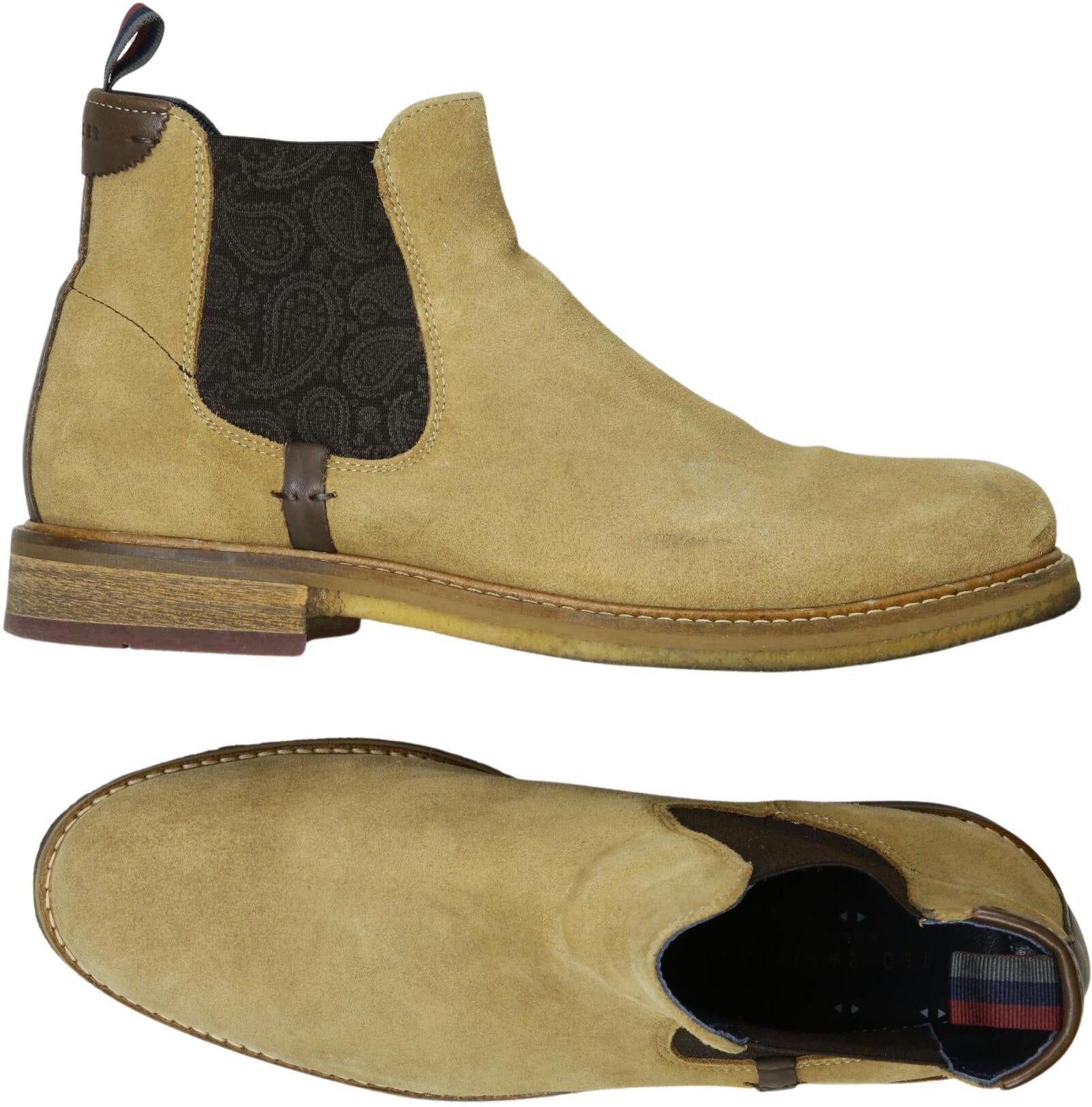 TED Baker Herren Stiefel, Mehrfarbig, Gr. EU 42, Leder - Second Hand