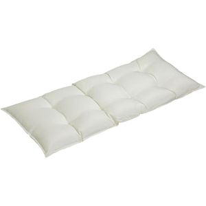 Deuba Auflage 108022, aus Polyester, für Gartenbänke, 110 x 50 cm, creme