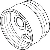 Dornbracht Scheibe/verschr.set up-eh 0430110111090 roh