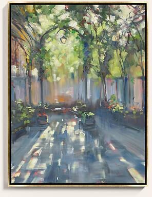 "Courtyard Framed Canvas - 48"" x 36"" - Ballard Designs"