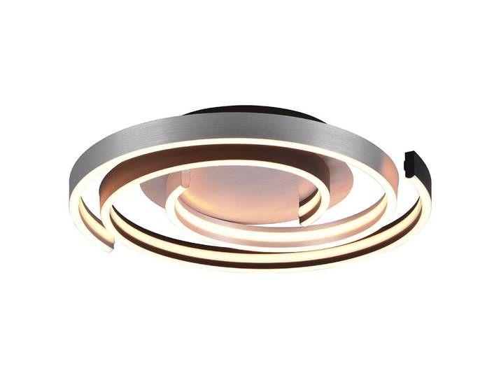 Plafonnier LED Maia Ø 50cm Argenté/Argenté Matériau : Métal, Matière plastique Surface en métal : Laqué Type de métal : Acier LED