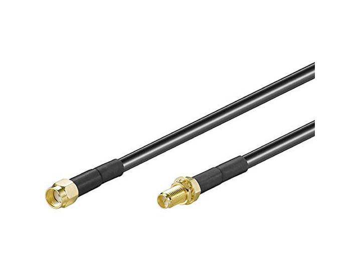 Goobay RP-SMA FM 100 1m coaxkabel - coaxkabel (RP-SMA, RP-SMA, RP-SMA, 1 m, mannelijk)