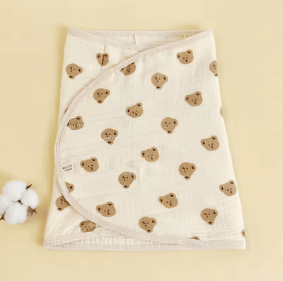 Inspire Essentials CalmNest Anti Startle Baby Swaddle Wrap Cotton Muslin Blanket h 35x80cm