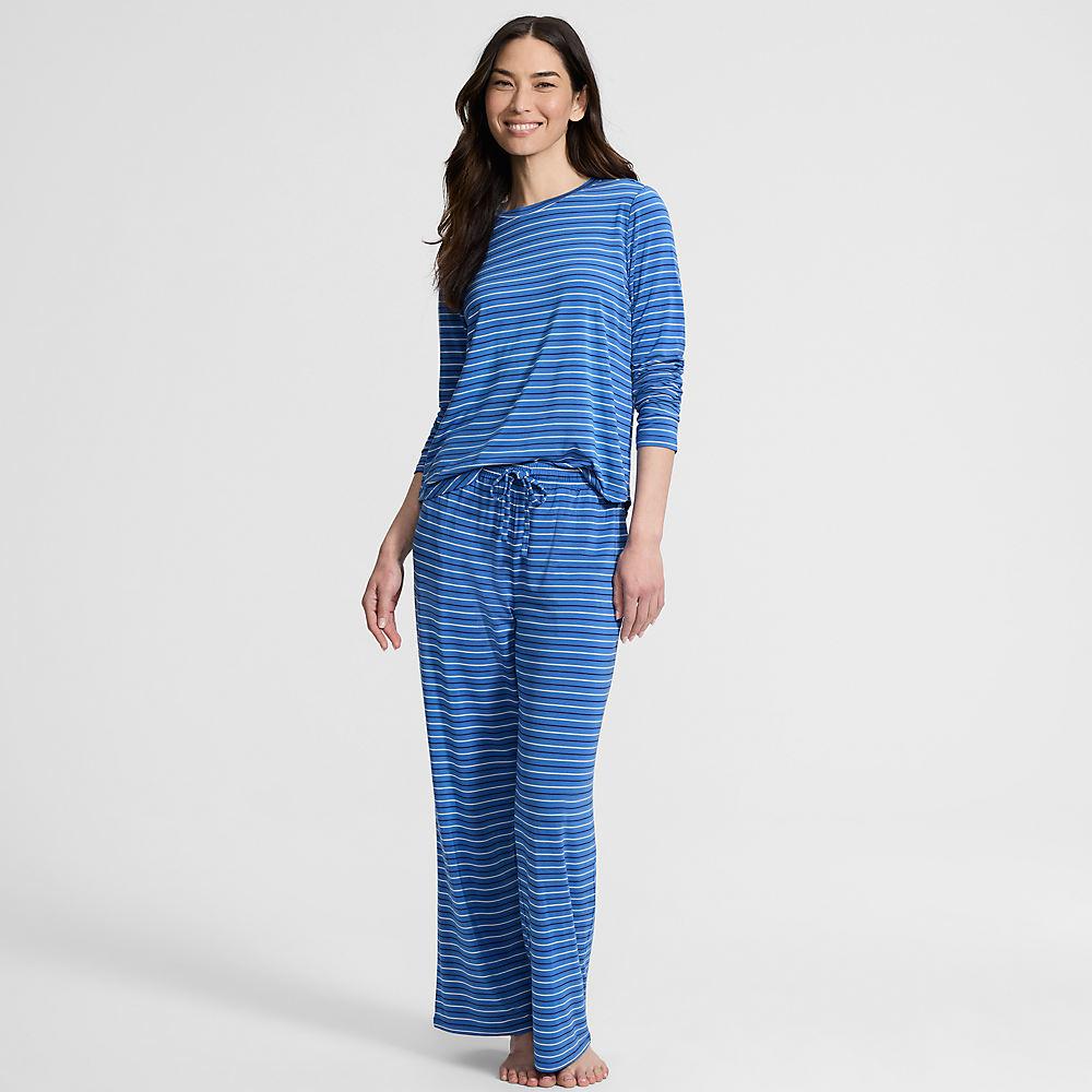 Pyjama-Set mit Cooling-Finish in Petite-Größe, Damen, size: petite, Blau, by Lands' End