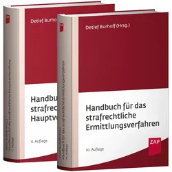 Paket Handbuch fr das strafrechtliche Ermittlungsverfahren und Handbuch fr die strafrechtliche, Fachbücher von Detlef Burhoff
